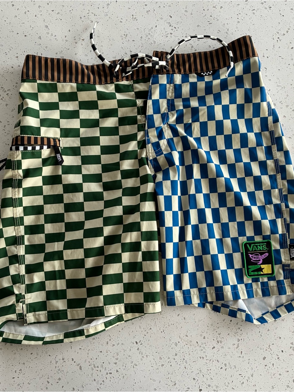 000 - VANS x MAMI WATA CHECKER SURF SKATE SWIM TRUNKS